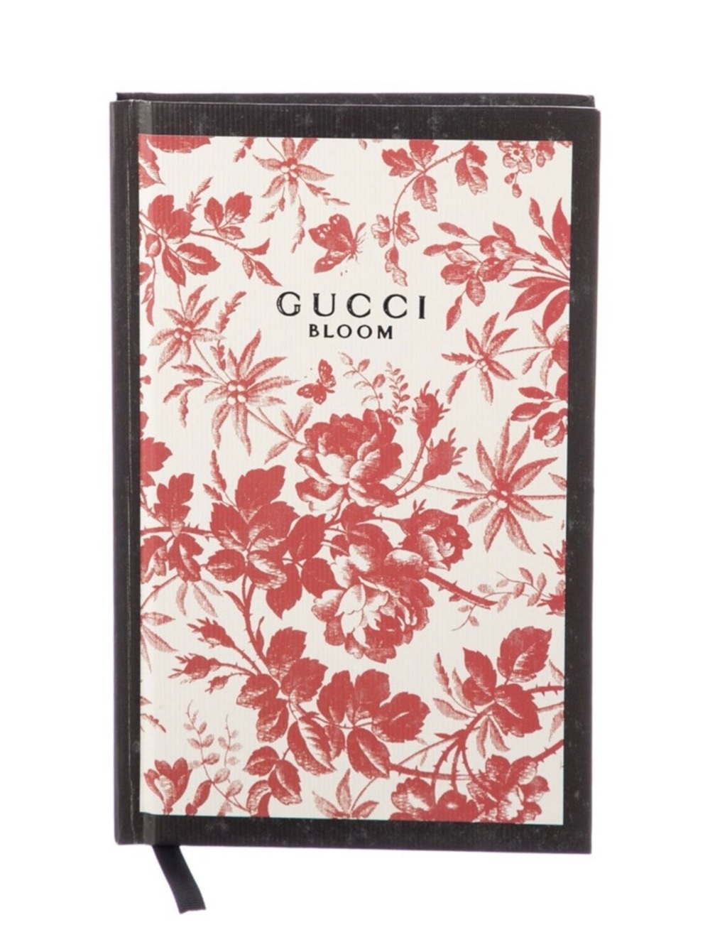 Gucci Bloom Floral Hardcover Notebook in Red and White